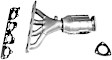 4539 Front Catalytic Converter, Federal EPA Standard, 46-State Legal (Cannot ship to CA, CO, NY or ME)