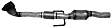 5178 Rear Catalytic Converter, 2.0L, 4Cyl, Federal EPA Standard, 46-State Legal (Cannot ship to CA, CO, NY or ME), Direct Fit