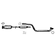 5370 Rear Catalytic Converter, Federal EPA Standard, 46-State Legal (Cannot ship to CA, CO, NY or ME), Direct Fit
