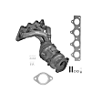 771138 Front Catalytic Converter, 1.6L, 4Cyl, CARB and Federal EPA Standards, 50-state Legal, Direct Fit