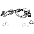 2008 Subaru Impreza - Front Catalytic Converter, 2.5L 4Cyl, CARB and Federal EPA Standards, 50-state Legal,  8FJXB0PYH / 8FJXB0MTC / 8FJXB0MXG, EO# D-798-9, With Integrated Exhaust Manifold, Naturally Aspirated