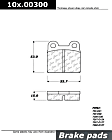 102.003 C-Tek Series Semi-metallic Brake Pad Set