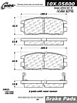 2001 Isuzu Rodeo - Semi-Metallic Brake Pad Set, With Rear Disc Brake, C-Tek Series