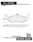 2004 Dodge Ram 1500 - Rear Semi-metallic Brake Pad Set, 8.3L 10Cyl, RWD, C-Tek Series