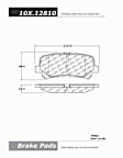 2013 Honda Odyssey - Rear Semi-Metallic Brake Pad Set, C-Tek Series