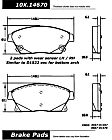 2013 Buick Verano - Front Semi-metallic Brake Pad Set, 2.4L 4Cyl, C-Tek Series