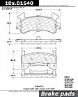 1984 Pontiac Bonneville - Front Ceramic Brake Pad Set, C-Tek Series