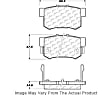 2010 Honda Civic - Ceramic Brake Pad Set, With Rear Disc Brake, C-Tek Series
