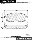 2007 Nissan Sentra - Front Ceramic Brake Pad Set, Automatic CVT Transaxle, C-Tek Series