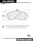 2012 Chrysler 200 - Front Ceramic Brake Pad Set, C-Tek Series