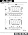2013 Chrysler 200 - Rear Ceramic Brake Pad Set, 302mm Rear Disc, C-Tek Series