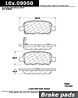 2012 Nissan Maxima - Rear Ceramic Brake Pad Set, C-Tek Series