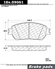 2007 Toyota Tacoma - Front Ceramic Brake Pad Set, RWD, 5 Lug; Single Piston Caliper, C-Tek Series