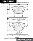 103.0918 Front C-Tek Series Ceramic Brake Pad Set