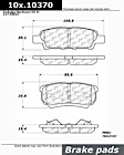 2010 Jeep Compass - Ceramic Brake Pad Set, 262mm Rear Disc, C-Tek Series