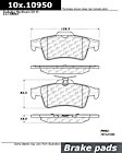 2013 Ford Focus - Ceramic Brake Pad Set, With Rear Disc Brake, C-Tek Series