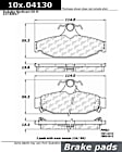 Rear Posi-Quiet Series Semi-metallic Brake Pad Set