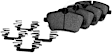 2015 Audi S3 - Rear Semi-Metallic Brake Pad Set, Posi-Quiet Series