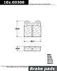 105.00300 Posi-Quiet Series Ceramic Brake Pad Set