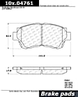 1998 Lexus SC300 - Front Ceramic Brake Pad Set, Posi-Quiet Series