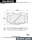 1995 Nissan 300ZX - Front Ceramic Brake Pad Set, 3.0L 6Cyl, Posi-Quiet Series