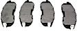 2005 Nissan Altima - Front Ceramic Brake Pad Set, Posi-Quiet Series