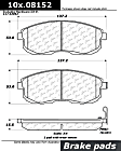 2013 Nissan Juke - Front Ceramic Brake Pad Set, Posi-Quiet Series