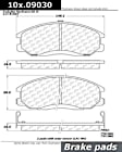 2005 Hyundai Santa Fe - Front Ceramic Brake Pad Set, 2.4L 4Cyl, For Models With 275mm Front Disc, Posi-Quiet Series