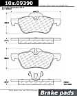 2006 Mini Cooper - Front Ceramic Brake Pad Set, Except JCW Brakes, Posi-Quiet Series