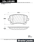 2004 Audi RS6 - Rear Ceramic Brake Pad Set, Posi-Quiet Series