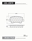 2015 Volvo S60 - Rear Ceramic Brake Pad Set, Posi-Quiet Series