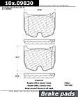 105.09830 Front Posi-Quiet Series Ceramic Brake Pad Set