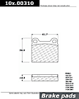 106.0031 Posi-Quiet Extended Wear Series Semi-metallic Brake Pad Set