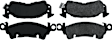 Front Posi-Quiet Extended Wear Series Semi-metallic Brake Pad Set