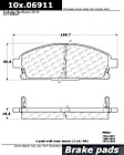 2001 Infiniti QX4 - Front Semi-metallic Brake Pad Set, Posi-Quiet Extended Wear Series
