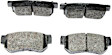 2008 Hyundai Elantra - Rear Semi-metallic Brake Pad Set, With Rear Disc Brake, Posi-Quiet Extended Wear Series