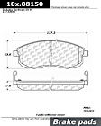 2007 Nissan Sentra - Front Semi-metallic Brake Pad Set, 2.0L 4Cyl, Manual Transaxle, Posi-Quiet Extended Wear Series