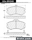 2009 Hyundai Elantra - Front Semi-Metallic Brake Pad Set, Posi-Quiet Extended Wear Series