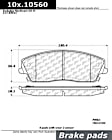 2012 Dodge Charger - Front Semi-metallic Brake Pad Set, 3.6L 6Cyl, RWD, For Models With Solid Rear Disc, Posi-Quiet Extended Wear Series