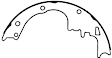 1969 Buick GS 400 - Front Brake Shoe Set, With Front Drum, Premium Series