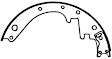 1965-1972 Ford F-100 - Front Brake Shoe Set, Premium Series