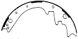 1967 Plymouth Fury II - Brake Shoe Set, Wagon, With Front Drum, With Rear Drum, 11 in. Drum, Except Police and Taxi