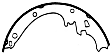 1975 GMC Sprint - Brake Shoe Set, 11 in. Rear Drum