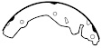 1989-1991 Plymouth Acclaim - Rear Brake Shoe Set, Premium Series