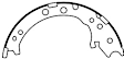 2007 Acura RDX - Parking Brake Shoe, 2-Wheel Set - Rear