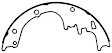 1972 Buick Skylark - Rear Brake Shoe Set, With Front Disc, Heavy Duty Series