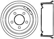 1990-2005 Jeep Cherokee - Rear Brake Drum, 10.79 in. Diameter