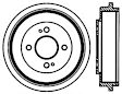 123.40014 Rear Brake Drum