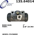 1975 Dodge B300 - Rear, Driver Side Wheel Cylinder, 2 1/2 in. Rear Shoe