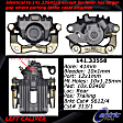 2006 Audi TT Quattro - Rear, Driver Side Brake Caliper, Coupe, AWD, Solid Rear Disc, Semi-loaded Series
